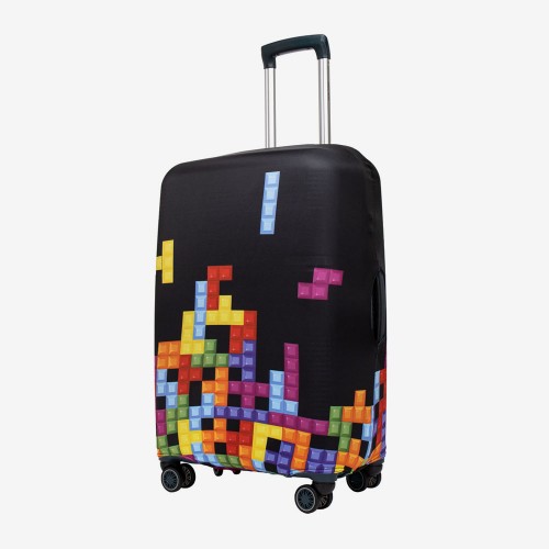 Husă troler ENZO NORI model TETRIS mărimea M textil