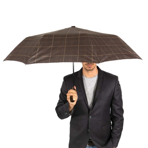 Umbrelă bărbați CLIMA C-COLLECTION model GARBO maro