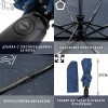 Umbrelă automată bărbați CLIMA BISETTI model ESTRELLAS albastru - Imagine 4