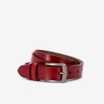 Curea model GERY piele naturala rosu