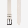 Curea model LORAN piele naturala alb - Imagine 2