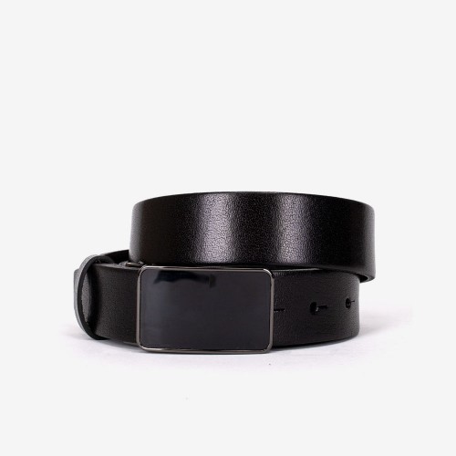 Curea de bărbat model VERAS din piele naturală negru