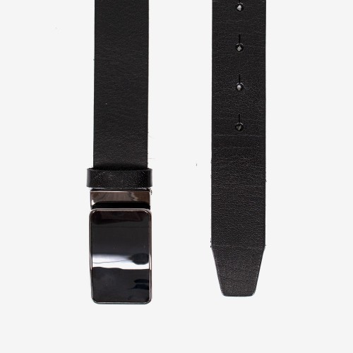 Curea de bărbat model VERAS din piele naturală negru