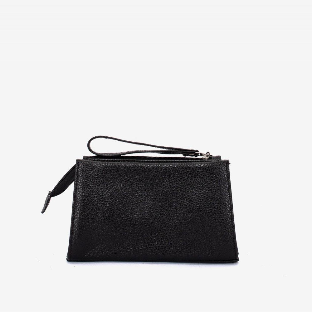 Geanta cosmetica ENZO NORI JODI, piele naturala, negru