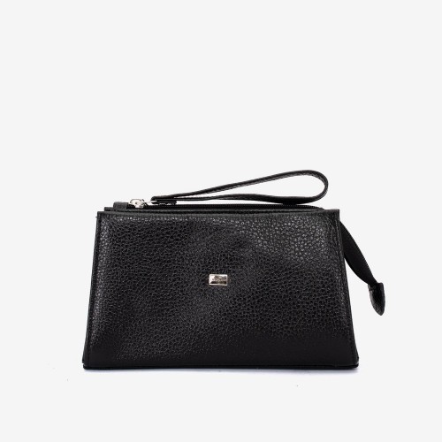 Geanta cosmetica ENZO NORI JODI, piele naturala, negru