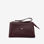 Geanta cosmetica ENZO NORI JODI, piele naturala, burgundy