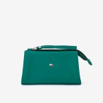 Geanta cosmetica ENZO NORI JODI, piele naturala,  verde