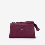 Geanta cosmetica ENZO NORI JODI, piele naturala, violet