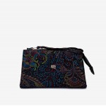 Geanta cosmetica ENZO NORI JODI, piele naturala, paleta cu flori