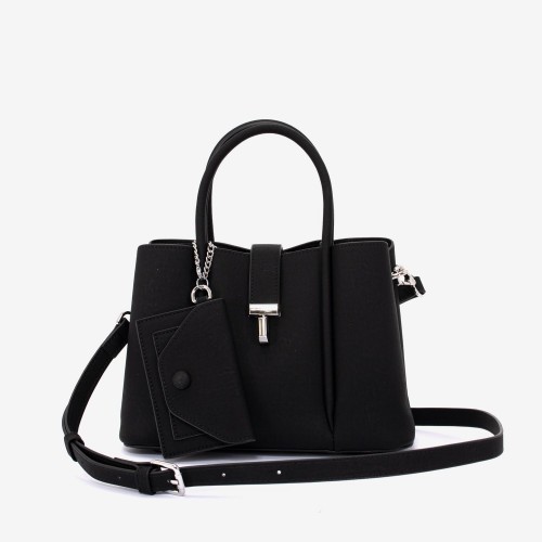 Geanta dama model STELLA din piele ecologică negru
