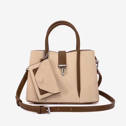 Geanta dama model STELLA din piele ecologică bej
