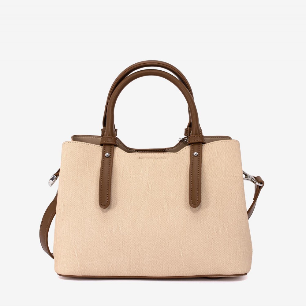 Geanta dama model ZILDA din piele ecologică bej