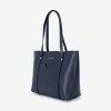 Geanta shopper model DENISE din piele ecologică bleumarin - Imagine 2
