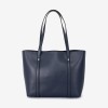 Geanta shopper model DENISE din piele ecologică bleumarin - Imagine 4