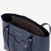 Geanta shopper model DENISE din piele ecologică bleumarin - Imagine 3