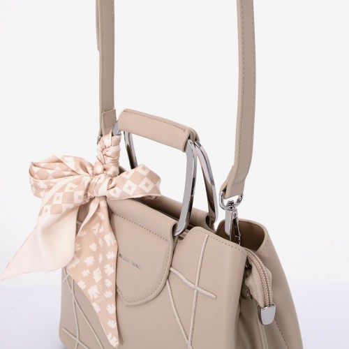 Geanta dama model MARIELE din piele ecologică bej