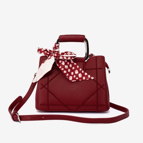 Geanta dama model MARIELE din piele ecologică rosu