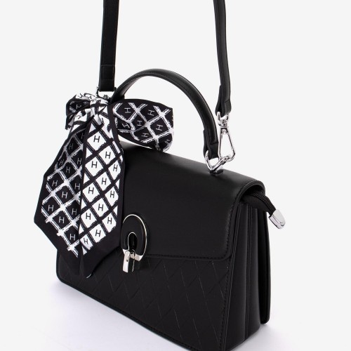 Geanta dama model ROSARIA din piele ecologică negru