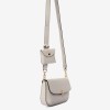 Geantă crossbody ENZO NORI model CAROL din piele naturală alb - Imagine 4