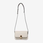 Geantă crossbody ENZO NORI model ROXY din piele naturală alb