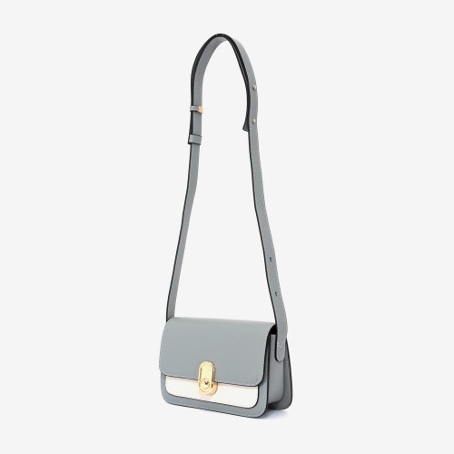 Geantă crossbody ENZO NORI model ROXY din piele naturală albastru