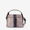 Geanta crossbody ENZO NORI model JEWEL din piele naturală bej-maro - Imagine 4