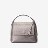 Geanta crossbody ENZO NORI model JEWEL din piele naturală gri - Imagine 1