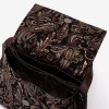 Geanta crossbody ENZO NORI model JEWEL din piele naturală burgundy cu imprimeu - Imagine 3