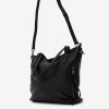 Geanta shopper ENZO NORI model JULIANA piele naturală negru - Imagine 2