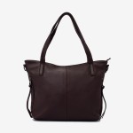 Geanta shopper ENZO NORI model JULIANA piele naturală burgundy