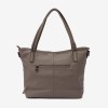 Geanta shopper ENZO NORI model JULIANA piele naturală gri - Imagine 3