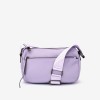Geanta crossbody ENZO NORI model HALLI din piele naturală  violet - Imagine 1