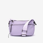 Geanta crossbody ENZO NORI model HALLI din piele naturală  violet