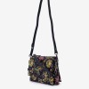 Geanta crossbody ENZO NORI model MOLLY din piele naturală albastru cu flori - Imagine 2