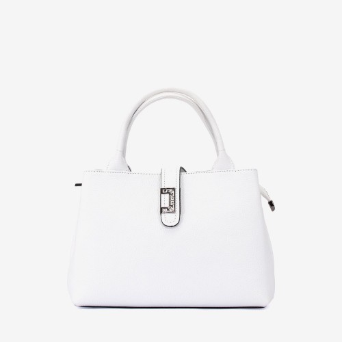 Geanta dama ENZO NORI DANIELLA, piele naturala, alb