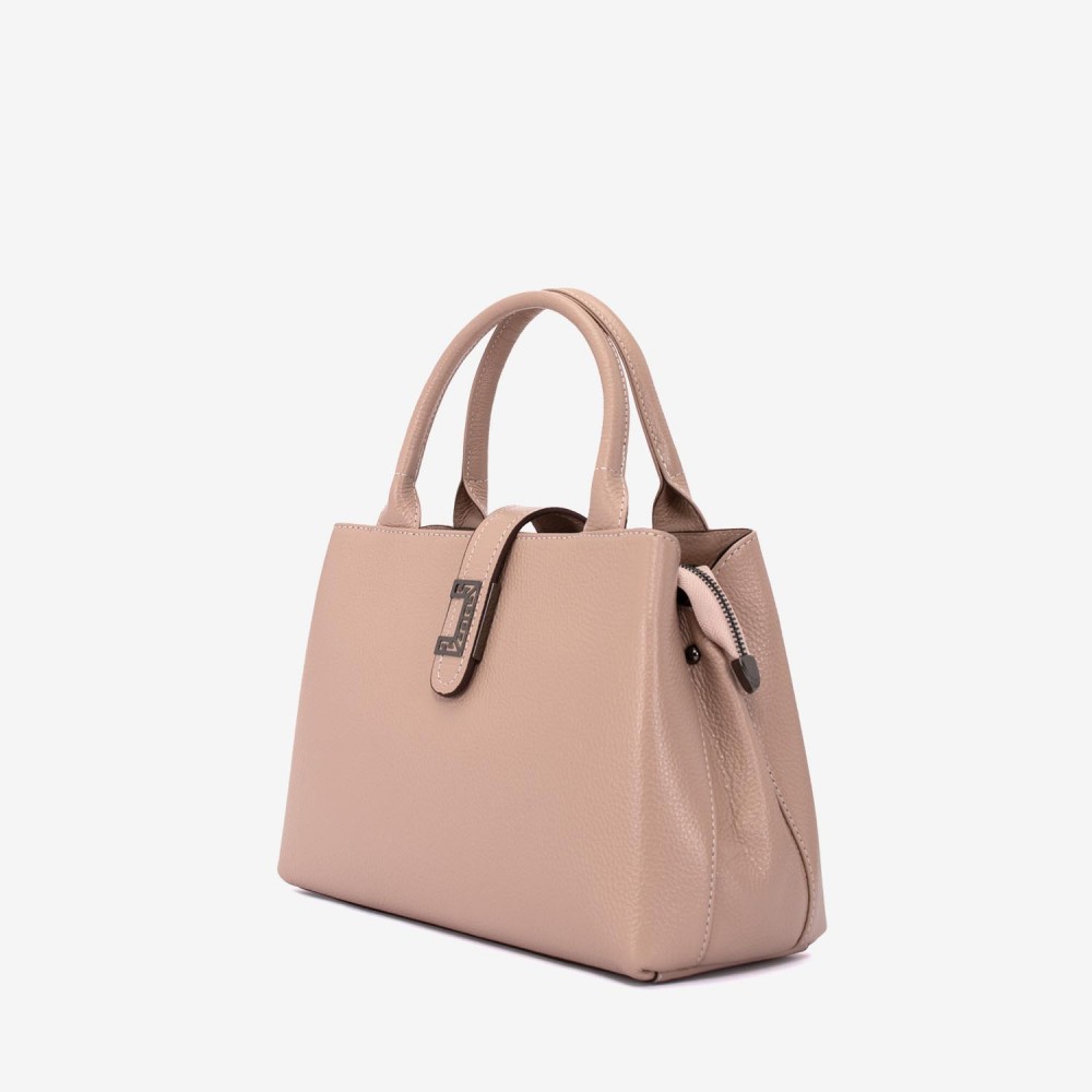 Geanta dama ENZO NORI DANIELLA, piele naturala, roz