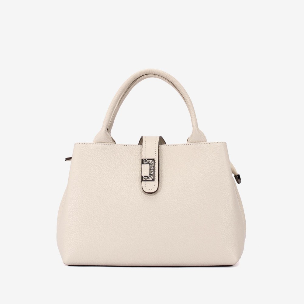 Geanta dama ENZO NORI DANIELLA, piele naturala, bej