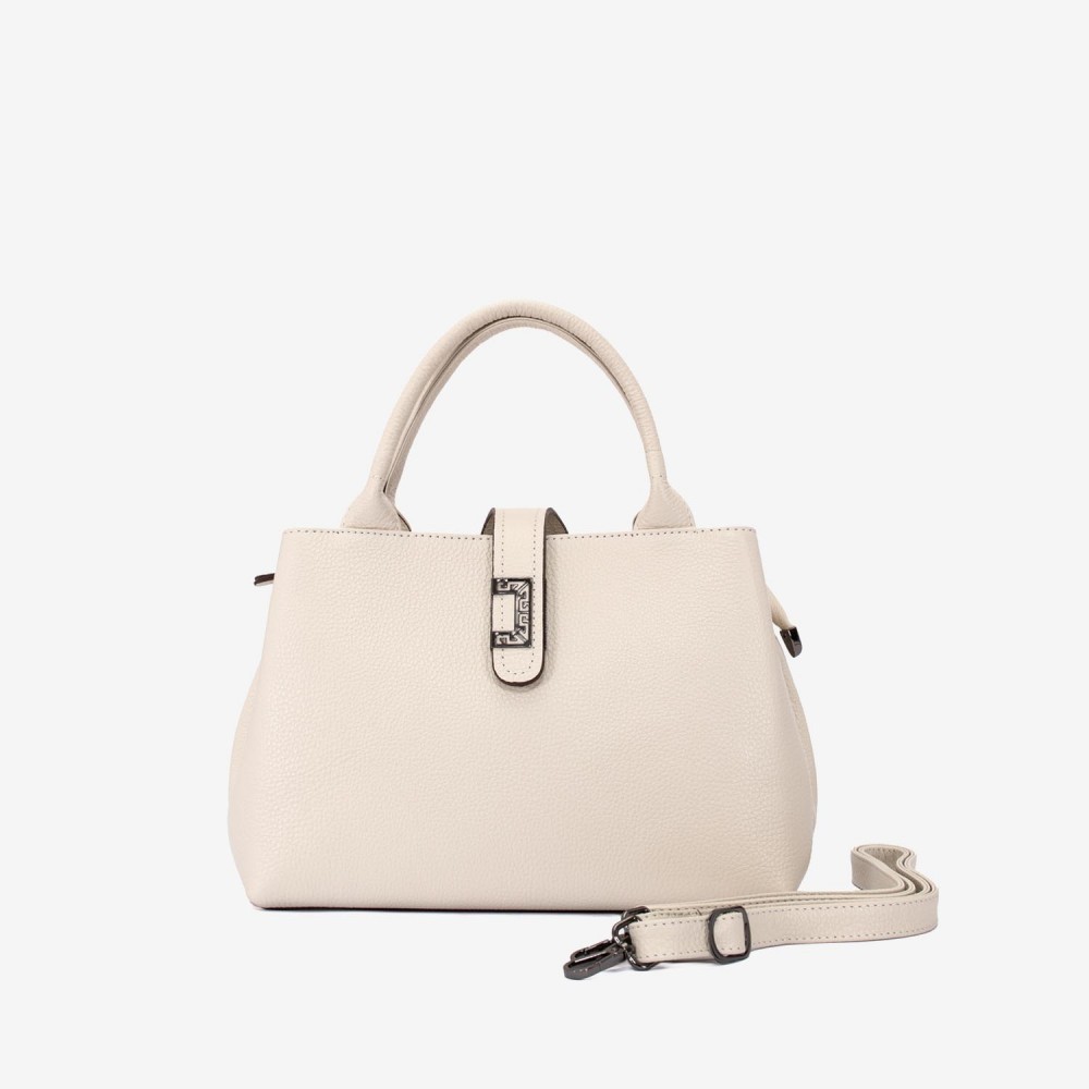 Geanta dama ENZO NORI DANIELLA, piele naturala, bej