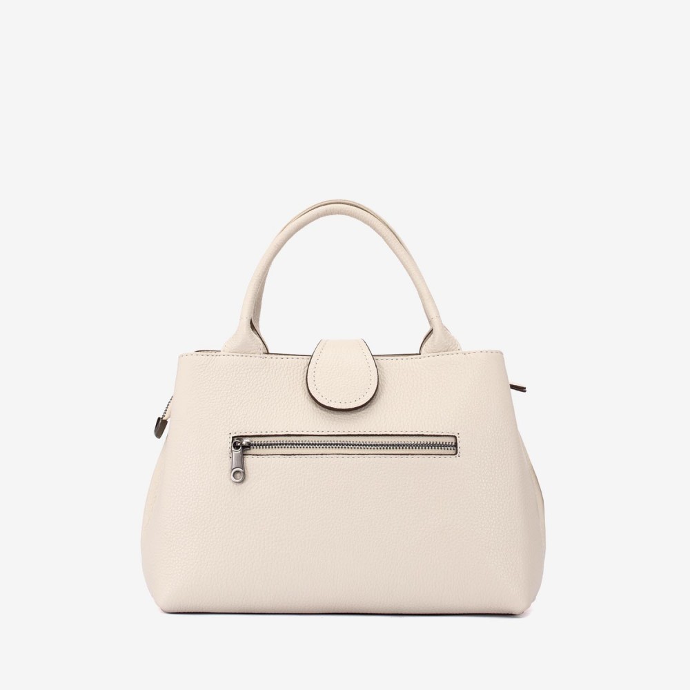 Geanta dama ENZO NORI DANIELLA, piele naturala, bej