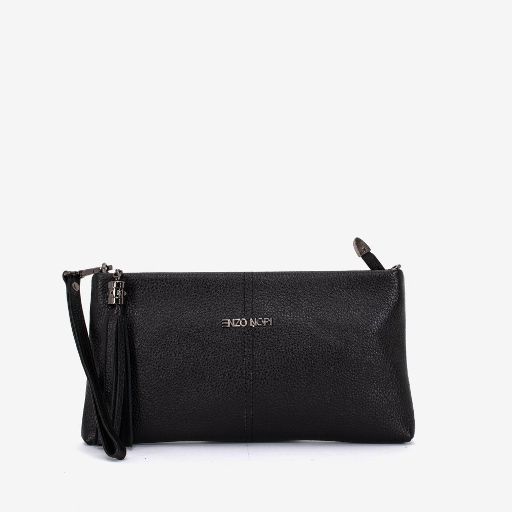 Geanta dama ENZO NORI ANABELLA, piele naturala, negru