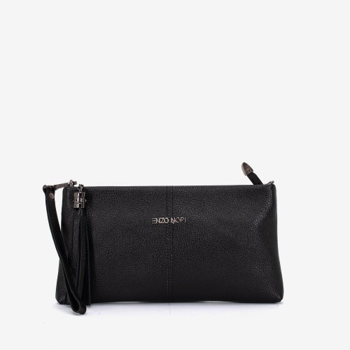 Geanta dama ENZO NORI ANABELLA, piele naturala, negru