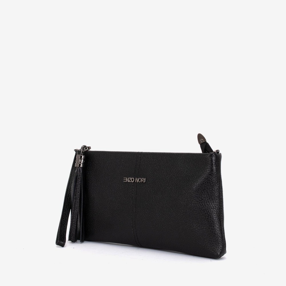 Geanta dama ENZO NORI ANABELLA, piele naturala, negru