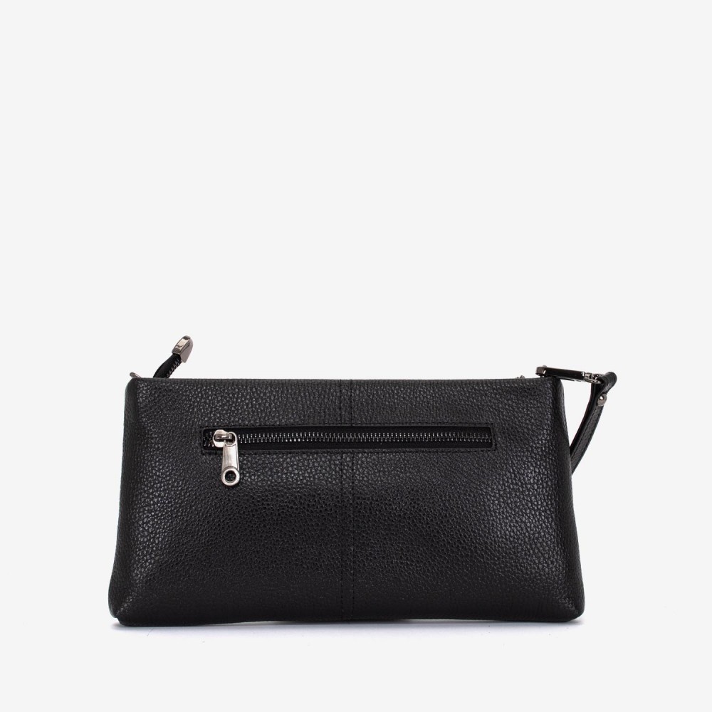 Geanta dama ENZO NORI ANABELLA, piele naturala, negru