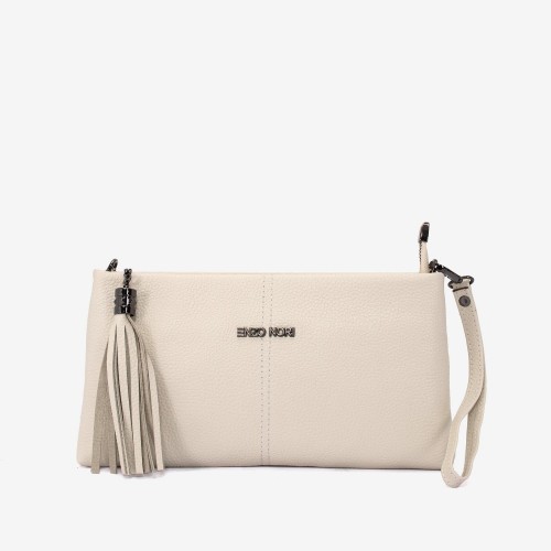 Geanta dama ENZO NORI ANABELLA, piele naturala, bej