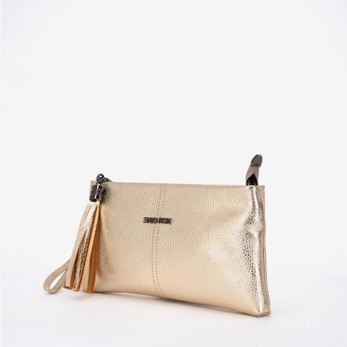 Geanta dama ENZO NORI ANABELLA, piele naturala, gold