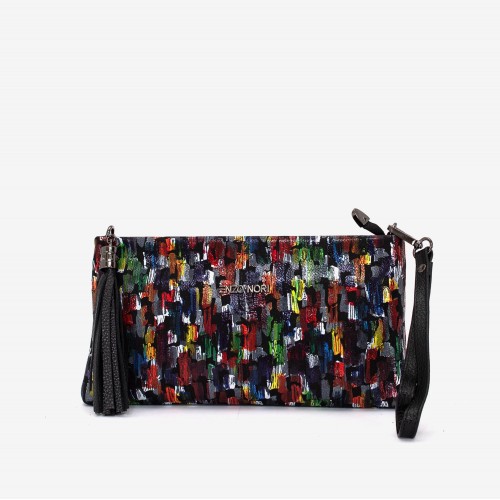 Geanta dama ENZO NORI ANABELLA, piele naturala, multicolor