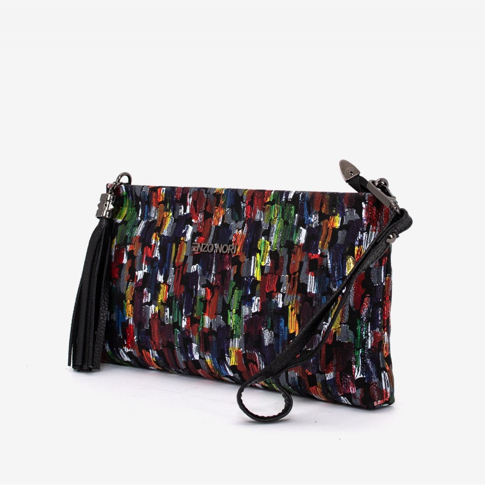 Geanta dama ENZO NORI ANABELLA, piele naturala, multicolor