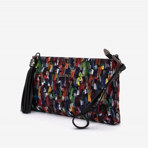 Geanta dama ENZO NORI ANABELLA, piele naturala, multicolor