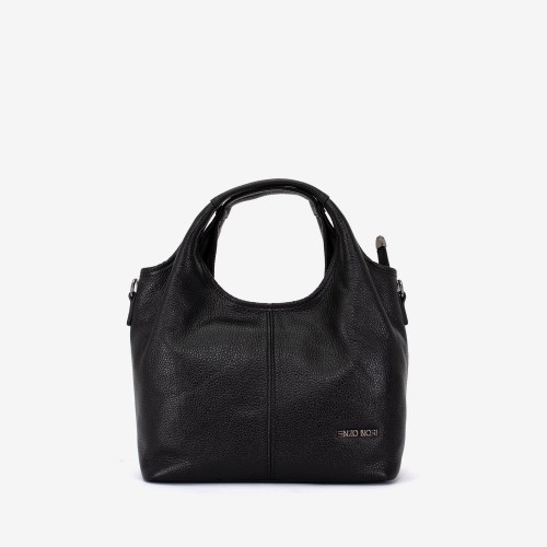 Geanta dama ENZO NORI MISHELL, piele naturala, negru