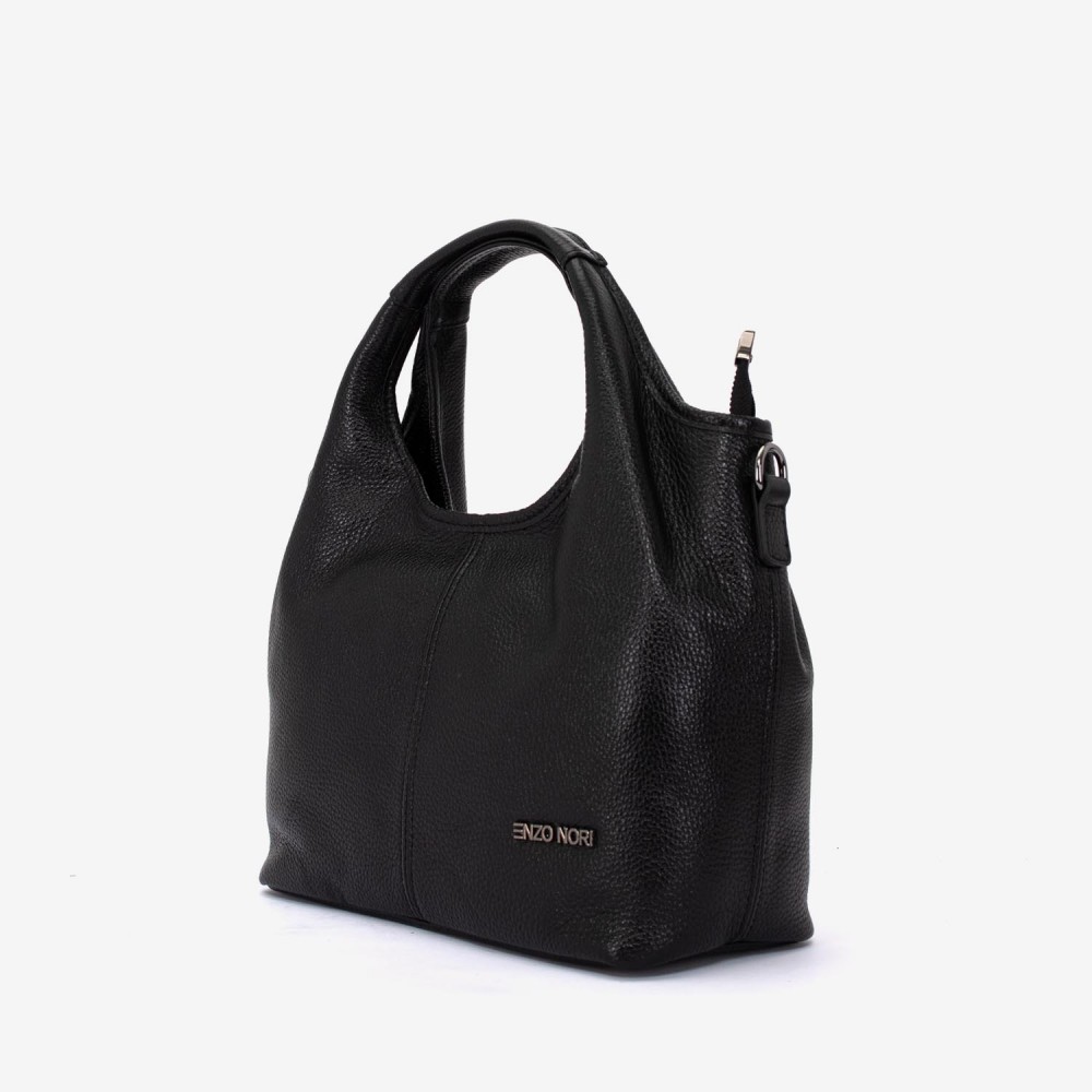 Geanta dama ENZO NORI MISHELL, piele naturala, negru